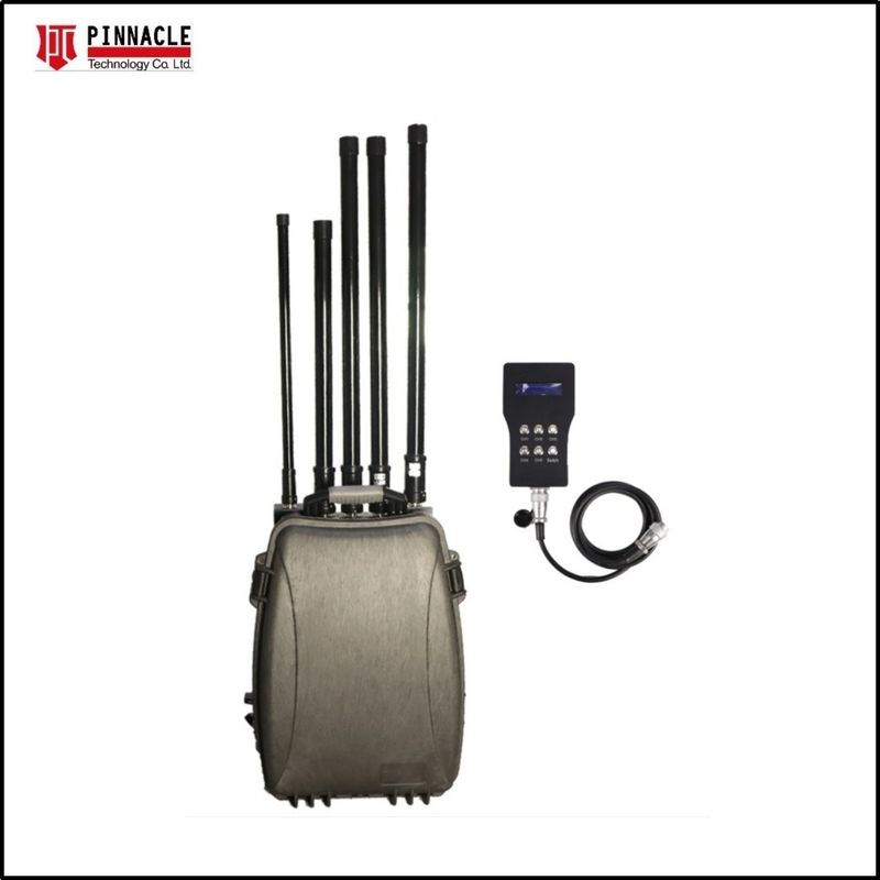 풀 밴드 VHF UHF 원격 제어 맨백 배낭 신호 방해기 2G 3G 4G 5G