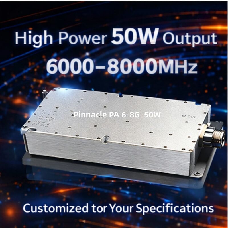 8·10 GHz 50W 고전력 증폭기 모듈 X 대역 애플리케이션을 위한 고효율 RF 전력 증폭기