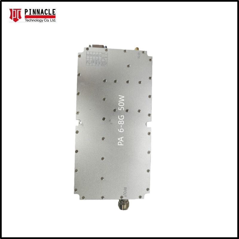 5925-7125 MHz 신호 억제를 위한 50W 또는 100W 출력으로 고전력 WiFi 6E RF 제이머 증폭기 모듈