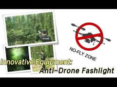 총 모양 8 주파수 UAV / 드론 재머 내부 배터리 최대 1.5km